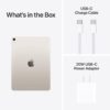 Apple iPad Air 11-inch with M3 chip Built for Apple Intelligence, Liquid Retina Display, 512GB, 12MP Front/Back Camera, Wi-Fi 6E, Touch ID, All-Day Battery Life — Starlight