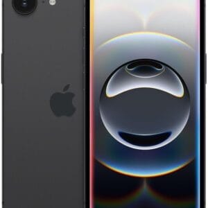 Apple iPhone 16e, 128GB, eSIM, Black - Unlocked (Renewed)