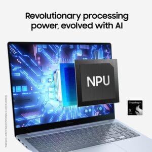 SAMSUNG 15” Galaxy AI Book4 Edge PC Laptop Computer, Snapdragon X Plus Processor, Live Captions, FHD LED Anti-Glare Display, Long-Lasting Battery, 2024 Version, NP750XQA-KB2US