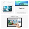 samsung galaxy tab s10 fe 128gb wifi android tablet large display long 3