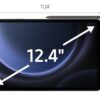 Samsung Galaxy Tab S9 FE+ Plus Android Tablet (12.4” Touchscreen, 8GB RAM, 256GB Storage, 18-hr Long Battery Life, S Pen, 1 Front Camera + 2 Rear Cameras, Lightweight Durable...