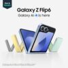 SAMSUNG Galaxy Z Flip 6 AI Cell Phone, 256GB Unlocked Android Smartphone, FlexCam, Photo Assist, Camcorder Mode, Live Interpreter, Foldable Design, 2024, US 1 Yr Manufacturer...