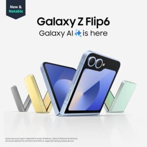 SAMSUNG Galaxy Z Flip 6 AI Cell Phone, 256GB Unlocked Android Smartphone, FlexCam, Photo Assist, Camcorder Mode, Live Interpreter, Foldable Design, 2024, US 1 Yr Manufacturer...