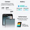 SAMSUNG Galaxy Z Flip 6 AI Cell Phone, 256GB Unlocked Android Smartphone, FlexCam, Photo Assist, Camcorder Mode, Live Interpreter, Foldable Design, 2024, US 1 Yr Manufacturer...