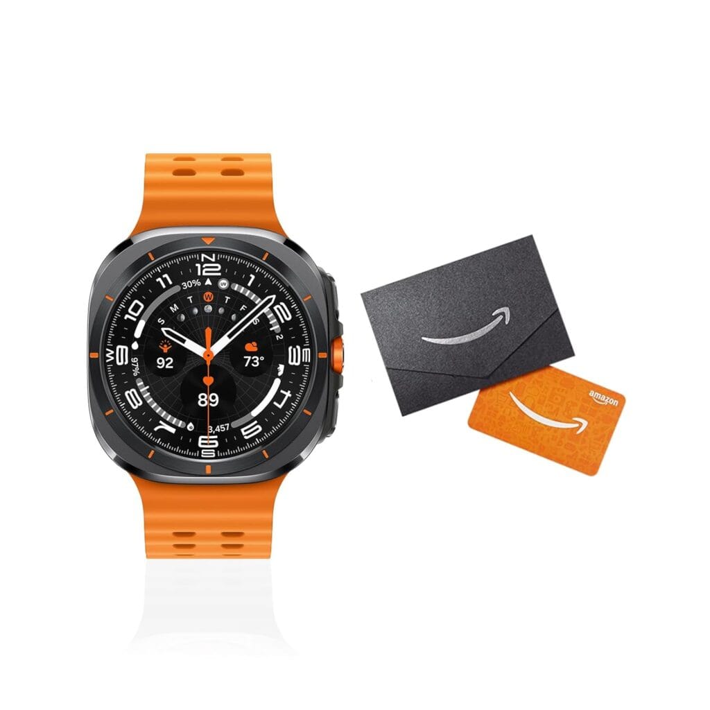 Samsung Galaxy Watch Ultra (2025) 47mm LTE Smartwatch + Gift Card, Titanium Casing, Advanced Sleep Coaching, Running Coach, Energy Score, GPS, Titanium Gray [US Version, 2 Yr...